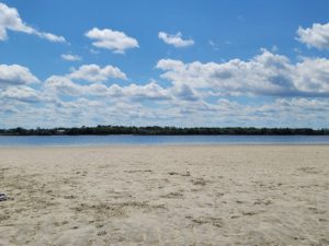 Relaxing on the sand