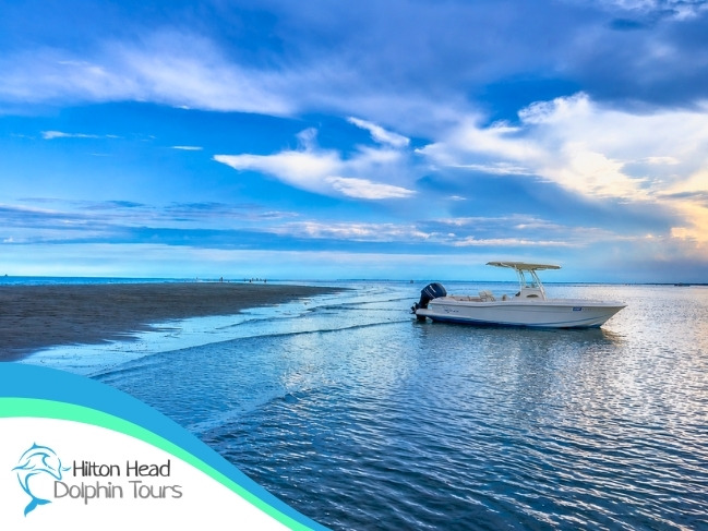 Vanishing Island Hilton Head sandbar at low tide in Calibogue Sound